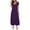 Purple, variant on Qiopertar Women's Casual Maxi Dress with Pockets Round Neck Short Sleeve Loose Fit Long Dress Solid Color Comfy Beach Vacation Travel, Light Blue 5XL