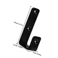 thumbnail image 2 of SKISUNO Black Bunk Bed Ladder Hook Accessory for Instruments 6pcs with Rubber Coated Holders, 2 of 8