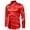 Red, variant on Fesfesfes Long Sleeve Shirt Mens High Quality Casual Glossy Long-Sleeved Lapel Shirt Under $10
