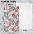 thumbnail image 2 of Watercolor Floral Hand Towels,Flower Rose Hand Towels for Bathroom Set of 2 Bathroom Hand Towels Soft Absorbent Decorative Hand Towels for Kitchen Yoga Home Decor 14 x 28 in, 2 of 6