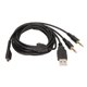 thumbnail image 1 of Cable de auriculares 3 en 1, Cable de repuesto para auriculares para juegos con luz para Steelseries Arctis 3 5 7 Pro 6,5 pies, 1 of 5