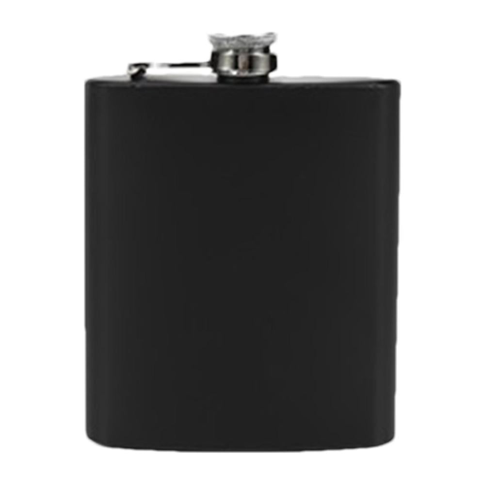 Hip Flask for LiquorMatte Black Stainless Steel Whiskey Flask for Men
