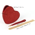 thumbnail image 3 of LinYooLi Women Small Glitter Sequins Heart Shape Cross-body Shoulder Bag Handbag Top-handle Bag, 3 of 8