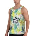 thumbnail image 2 of KLL Shell Clam Print Men's Muscle Gym Workout Stringer Tank Tops Bodybuilding Fitness T-Shirts Tank Tops Men-4X-Large, 2 of 7