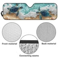 thumbnail image 6 of Yuyamidu Sea Turtle Front Windshield Sunshade Fit for Jeep Wrangler JL/JLU & Jeep Gladiator JT, Beach Window Shade Sun Visor Blocks UV Rays Keep Vehicle Cooler, 6 of 7