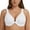 White, variant on MELENECA Women's Front Closure Bras Plus Size Unlined Underwire Back Support Posture Bra Black 34D