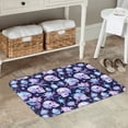 thumbnail image 7 of Sikiie Skull crystal flower Print Flannel Anti-slip Floor Mat 16x24in, Thickened Dustproof Entrance Door Mat Floor Mat for Kitchen, Bathroom, Laundry Room, 7 of 7