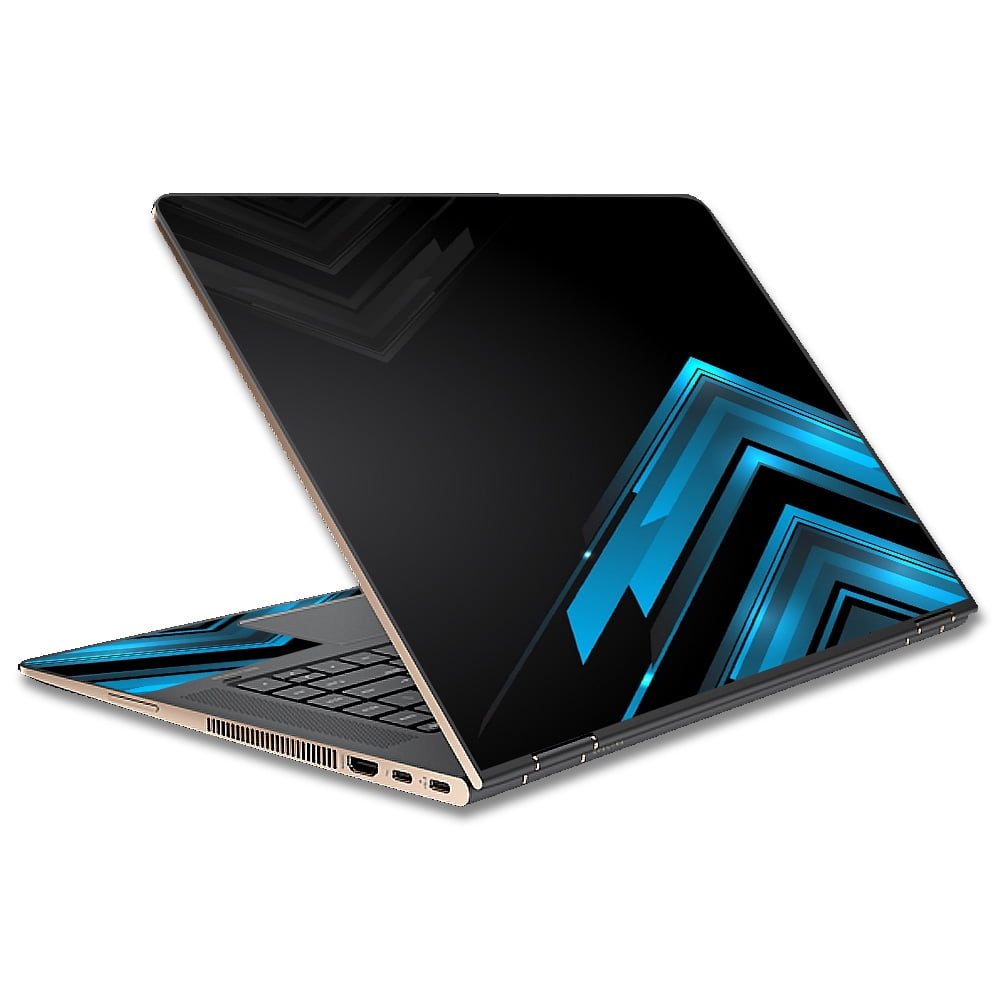 Skins Decals For Hp Spectre X360 15T Laptop Vinyl Wrap / Black Blue