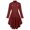 Rouge, variante sur Huanglei Veste pour Femmes Queue-de-Pie Boutons Décorés Costume Fluide