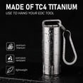 thumbnail image 4 of Titanium Small Pill Holder Keychain   Portable Pill Case  Pocket Pill Box Container Carrier to Hold Pills  Vitamins  Fish Oil  Supplements, 4 of 6