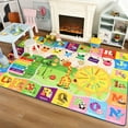 thumbnail image 5 of Junovo Playmat Area Rugs ABC Education Rug Non Slip Carpet for Children Bedroom, Toddler Classroom and Baby Playroom Mat,7’x10',Yellow, 5 of 8