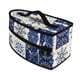 thumbnail image 3 of Bolsa de almacenamiento para plancha de vapor, compacta y multifuncional. Azul y blanco, 3 of 9