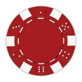 thumbnail image 5 of Playzaic 11.5-gram Striped Dice Poker Chips (50-pack) Clay Composite Set (Green), 5 of 5