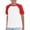 Red, variant on XIMIN Boys Raglan Short Sleeve Shirt - Casual Crewneck Kids Tee Pullover Tee T-Shirt Kids Top for Summer Play Everyday Outfit (Light Blue, 5-6 Years)
