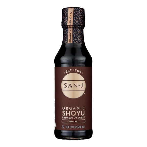 SAN J - Organic Gluten-Free Shoyu Soy Sauce - 10 Oz, Case of 6
