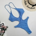 thumbnail image 5 of Aayomet Maillots de Bain pour Femmes Maillots de Bain Taille Femmes avec Ventre Maillot de Bain une Pièce Maillot de Bain (Bleu, TG), 5 of 5