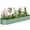 Green, variant on Outsunny Galvanized Raised Garden Bed Planter Box, 7.9 x 2 x 1ft, Black