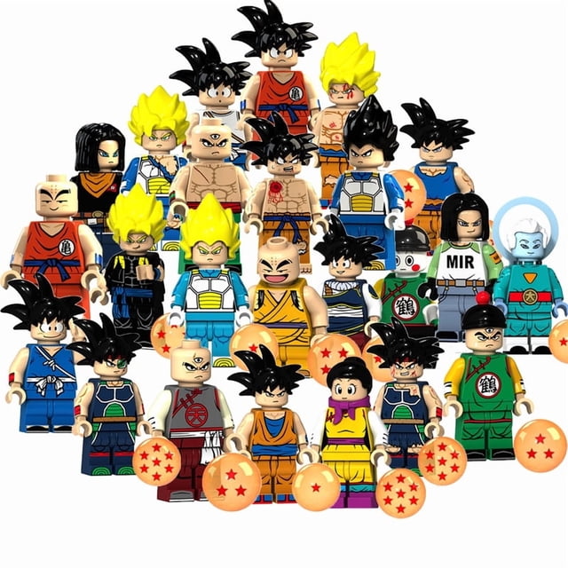 Set de 16 Figuras de Bloques de Construcción de Personajes de Anime, Mini Figuras Coleccionables de 4.5cm, Juguetes para Niños, Decoración de Pasteles y Regalos de Cumpleaños