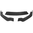 thumbnail image 4 of Ikon Motorsports 3PCS Front Bumper Lip Spoiler Splitters Body Kit Compatible With 2018-2023 Ford Mustang EcoBoost & GT W/O Performance Pack Unpainted Black IKON Style PU - Poly Urethane, 4 of 4