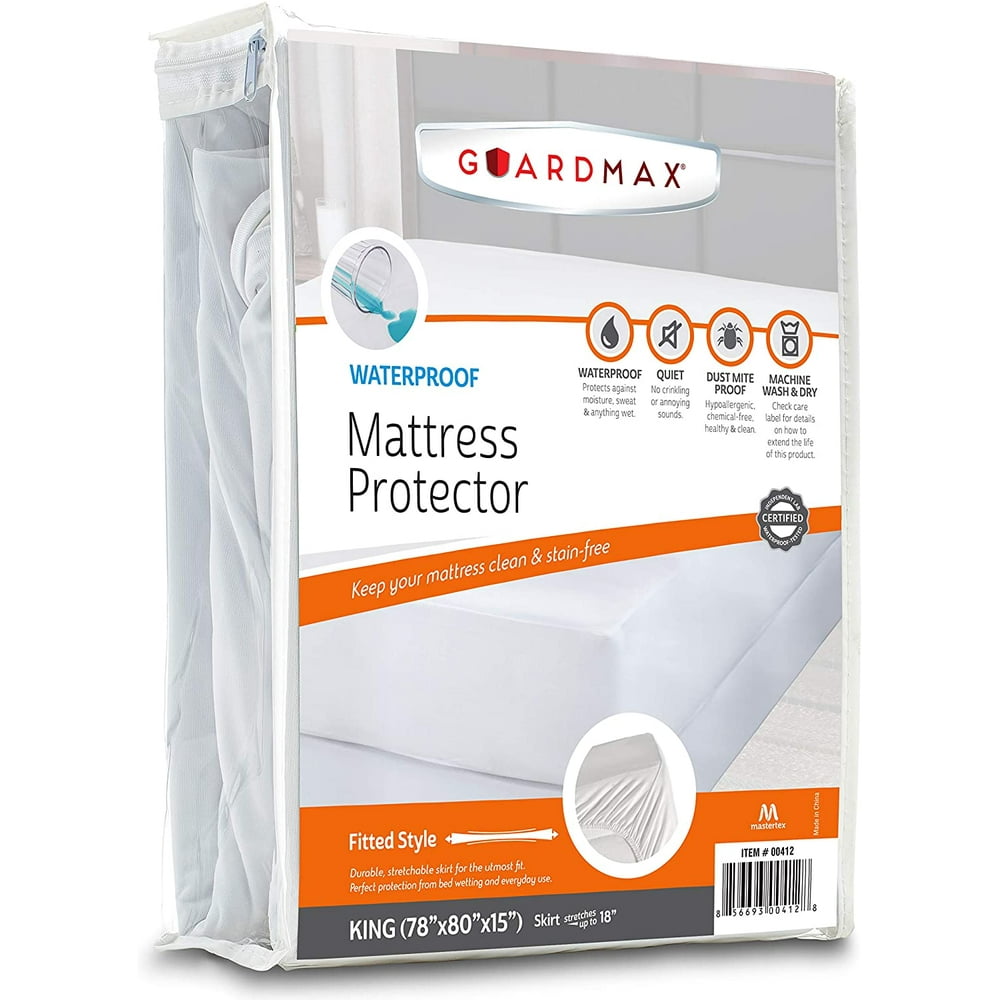 Guardmax Fitted Waterproof Mattress Protector King
