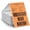 Orange, variant on Direct Thermal Label Orange Vinyl 4 x 6 Inch Printer Sticker 250 count | Adhesive Removable Perforated Fanfold Rectangle Colored Labels for Shipping Package Mailing Address