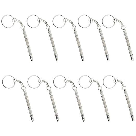 Eyeglass repair kit, Mini 4in1 Screwdriver Keychain Glasses Frame