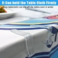 16PCS Clear Plastic Tablecloth Clips,Transparent Clear Tablecloth Clips