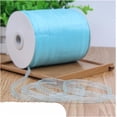 thumbnail image 3 of 455m Organza Ribbon 0.6cm sky blue Chiffon Sheer Gift Wrapping Ribbons for Flower Bouquets Wedding Birthday DIY Decoration, 3 of 3