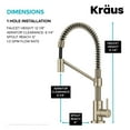thumbnail image 6 of KRAUS Bolden Single Handle Drinking Water Filter Faucet for Reverse Osmosis or Water Filtration System in Spot-Free Antique Champagne Bronze, 6 of 15