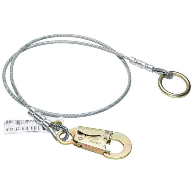 Werner A113004 Anchor Extension (1/4" Vinyl Coated Cable, O-Ring, Snaphook) - 4