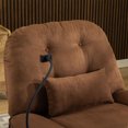thumbnail image 2 of Smart Power Recliner Sofa with USB,270 Degree Swivel Leisure Single Sofa with Voice Control &Wireless Speaker,Sofa Chair with Hidden Arm Storage,Phone Holder for Living Room,Brown, 2 of 8