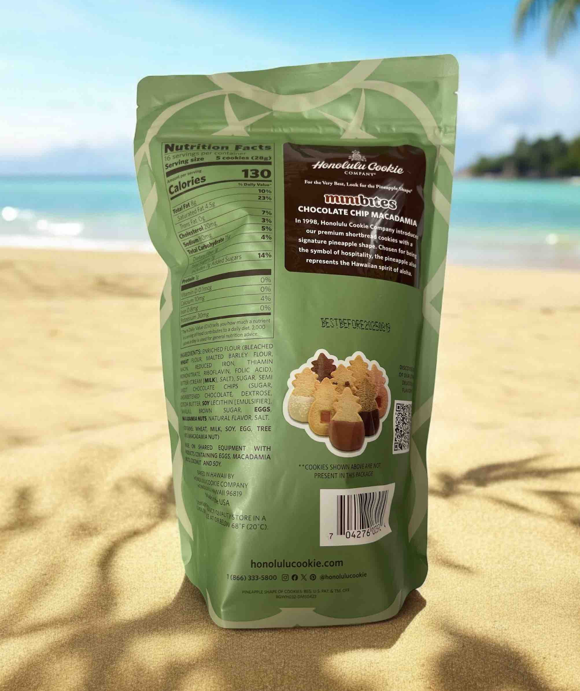Honolulu Cookie Chocolate Chip Shortbread Macadamia Cookies