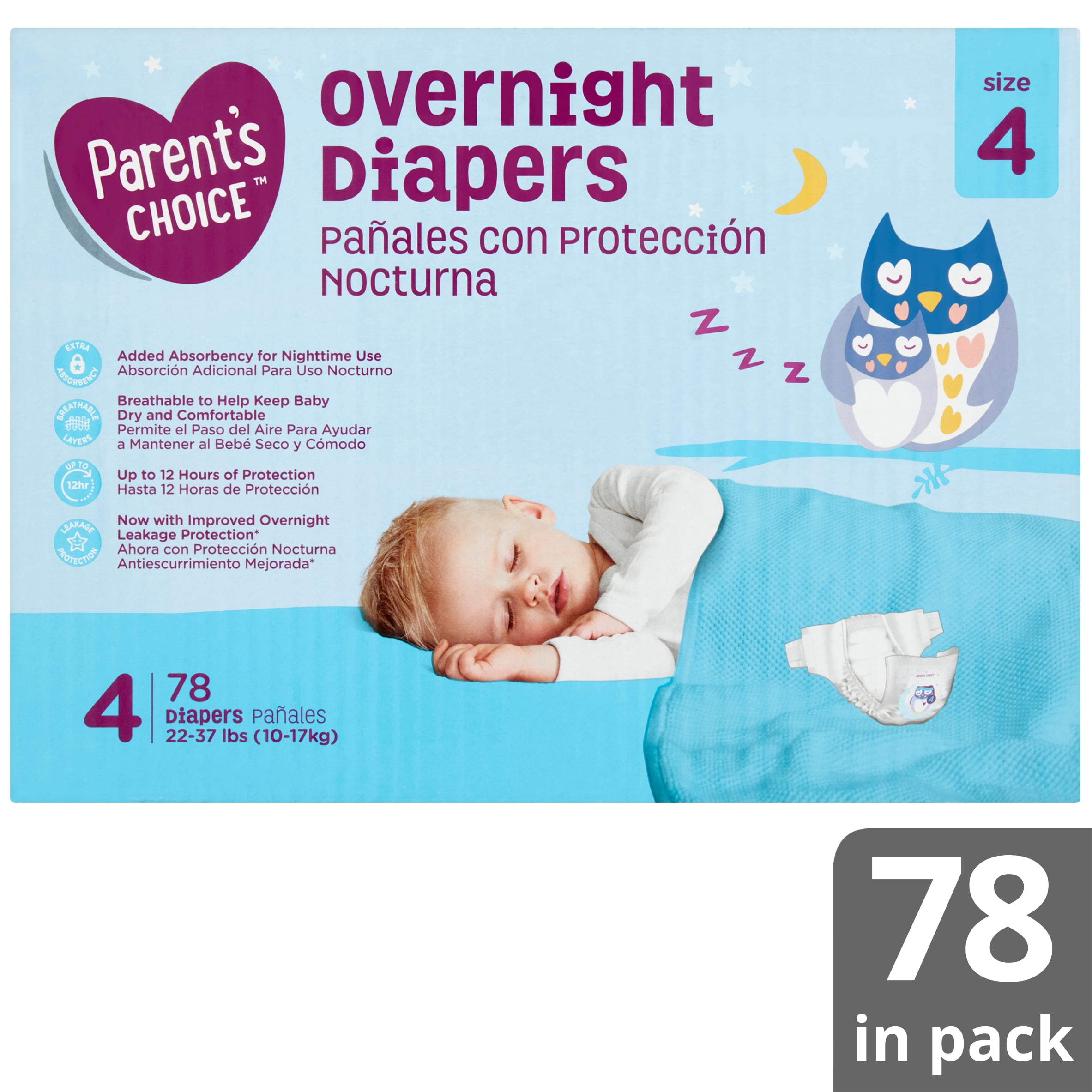 parents choice night diapers