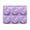 Style B - Purple, variant on JuDWoC 12 Cavity Bee Silicone Mold 8.66 Inch Honey Jar Pastry Pan Food Grade Non Stick Chocolate Casting Form Reusable Detailed Flower Motif Tray for Handmade Soap Candy Cookie