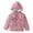 Pink, variant on Krdevn Solid Boys Corduroy Hooded Jacket Plush Lined Button Coat Size:5-6 Years