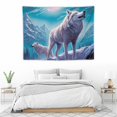 thumbnail image 3 of COMIO  Cool Wolf Tapestry for Men, Fantasy Animals Psychedelic Moon Tapestry Wall Hanging for Boys Bedroom, Trippy Mountian Forest Tapestry Blanket College Dorm Home Decor, 3 of 7