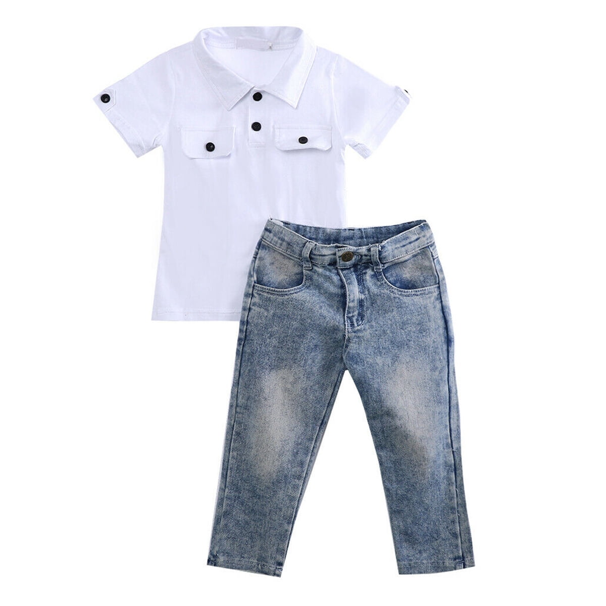 boys white denim jeans