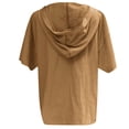 thumbnail image 4 of Birdeem Mode Femme Décontractée Manches Courtes Col en V Imprimé Lettre T-Shirt Blouse, 4 of 5