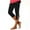 Black, variant on CFLVAEK High Waist Capri Legging for Women Trendy Cut Out Ring Pant Athletic Slim Fit Exercise Pants