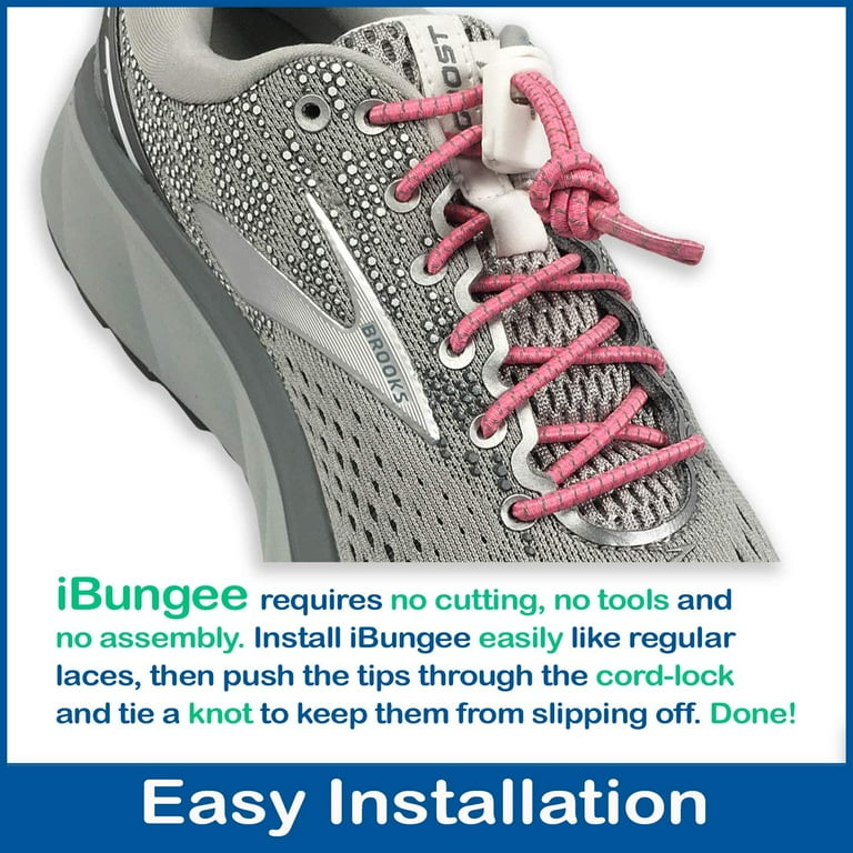 iBungee Reflective Stretch Laces with Race Locks