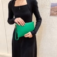 thumbnail image 4 of Bolsos de mano para mujer Bolsos de muñeca tipo sobre Cartera sólida Monedero de fiesta (Verde) Likrtyny Para estrenar, 4 of 8