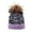 Purple, variant on Fgnfyis Women‘S Outdoor Warm Knitted Hat with Dyed & Sequins, Winter Ear Hat - Winter Hats for Women PK1