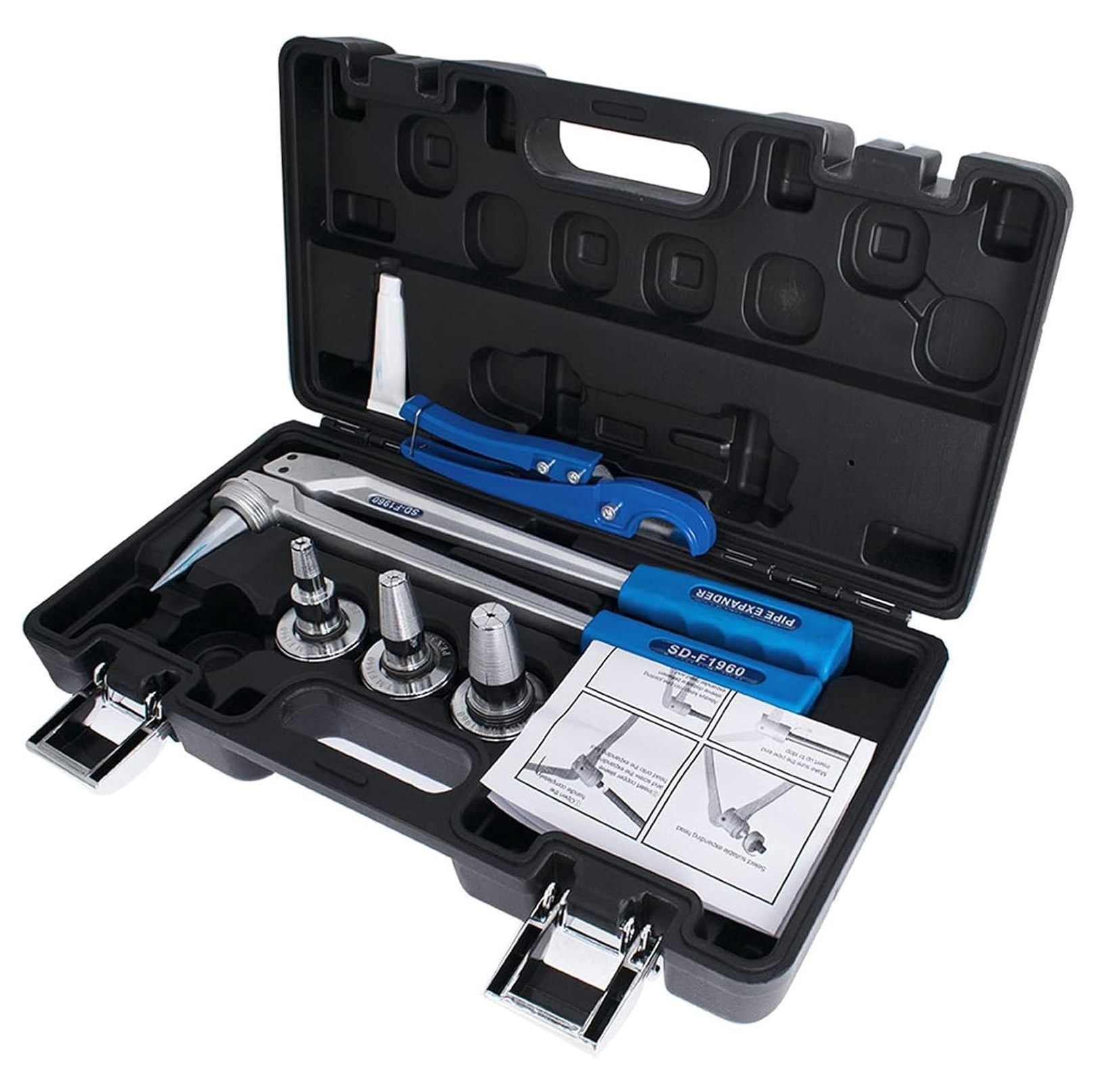 PEX Expansion Tool Kit - 1/2 3/4 1 Inch Tube Expander Set with Hard Case