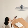 thumbnail image 2 of Rechargeable USB Ceiling Fan: Compact Portable USB Powered Desk Fan with Quiet and Adjustable Head for Personal on Desk Or Nightstand, 2 of 7