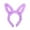 Lavender, variant on Fuzzy Bunny Headband Perfect for Adult Female and Girls- Light Blue