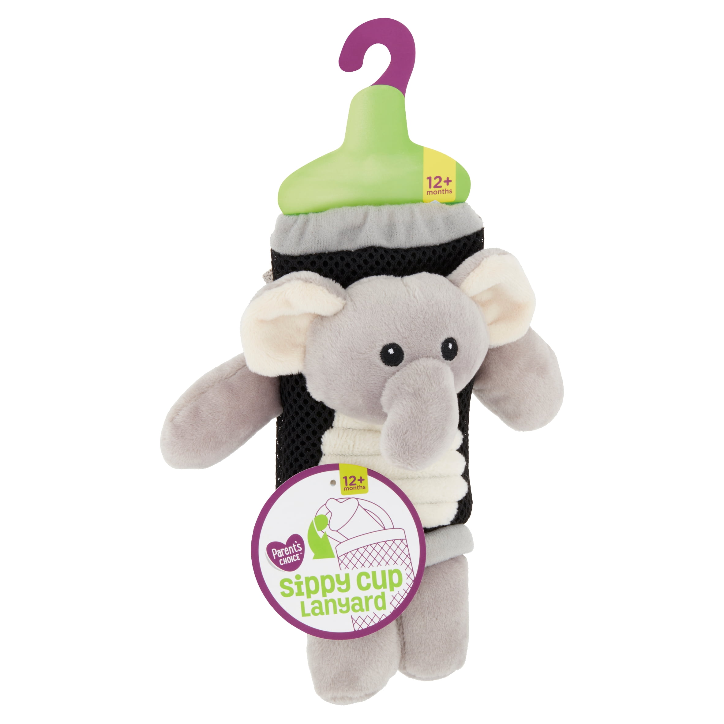 Parent's Choice 12+ Months Elephant Sippy Cup Lanyard