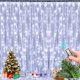 thumbnail image 2 of Guirnalda de cortina LED de 3 m para ventana, cadena de luces USB, adorno de hadas, control remoto, decoraciones navideñas de Año Nuevo para la habitación del hogar, 2 of 5