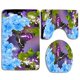 thumbnail image 1 of ABPHQTO Convite floral azul Juego de alfombras de baño de 3 piezas Alfombra de baño Alfombra de contorno y tapa de inodoro ABPHQTO Cont-CHAPPLE-23831, 1 of 2