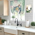 thumbnail image 5 of Sea Turtle Coastal Tie Up Curtains for Windows, Adjustable Balloon Window Shades, Blue Green Summer Beach Coral Ocean Kitchen Window Treatments Adjustable Roll Up Curtain for Basement/Nursery 52"x45", 5 of 8