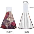thumbnail image 4 of Coolnut Wolf and Flowers Hand Towels Set of 2 Soft Absorbent Kitchen Hanging Towels Dish Cloths Bathroom Hand Towels with Loop & Hook for Kitchen Bathroom Wash cloth, 4 of 7